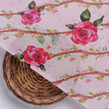 Autumnal Red Roses With Leaves Digital Printed Fabric - Pure Cotton – pco 0 ta 06478 108 autumnal red roses with leaves digital printed fabric pure cotton 2