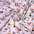 White Galay Stones Digital Printed Fabric - Pure Cotton – pco 0 ta0063 108 white galay stones digital printed fabric pure cotton 1