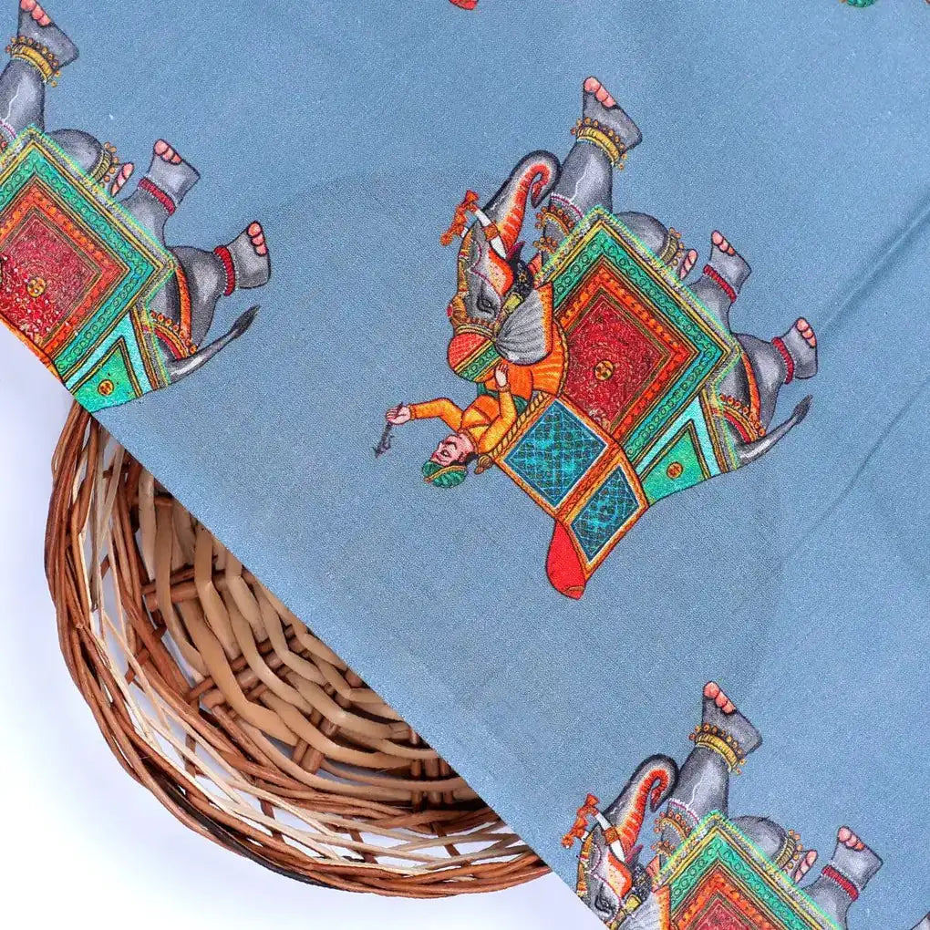 Traditional Elephant Motif Digital Printed Fabric – pco 0 ta01133 108 traditional elephant motif digital printed fabric 2