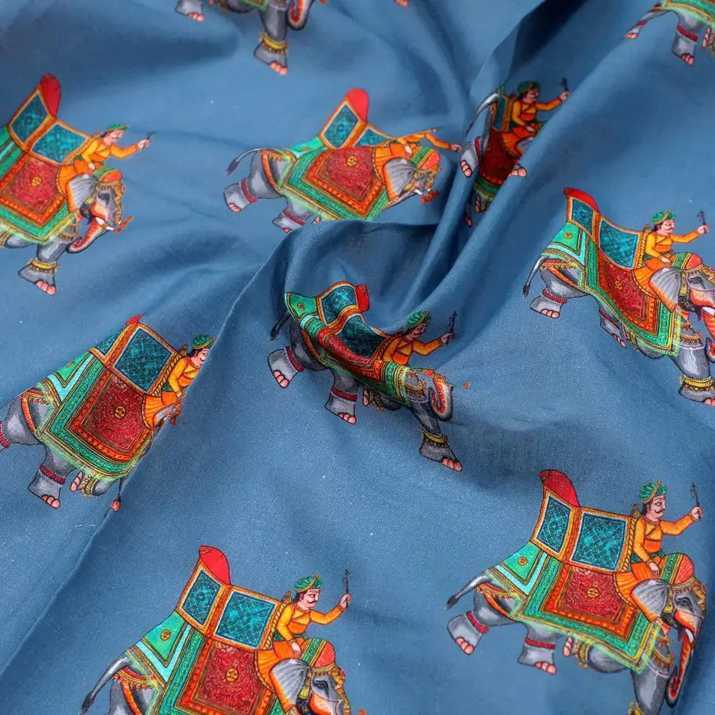 Traditional Elephant Motif Digital Printed Fabric – pco 0 ta01133 108 traditional elephant motif digital printed fabric 3