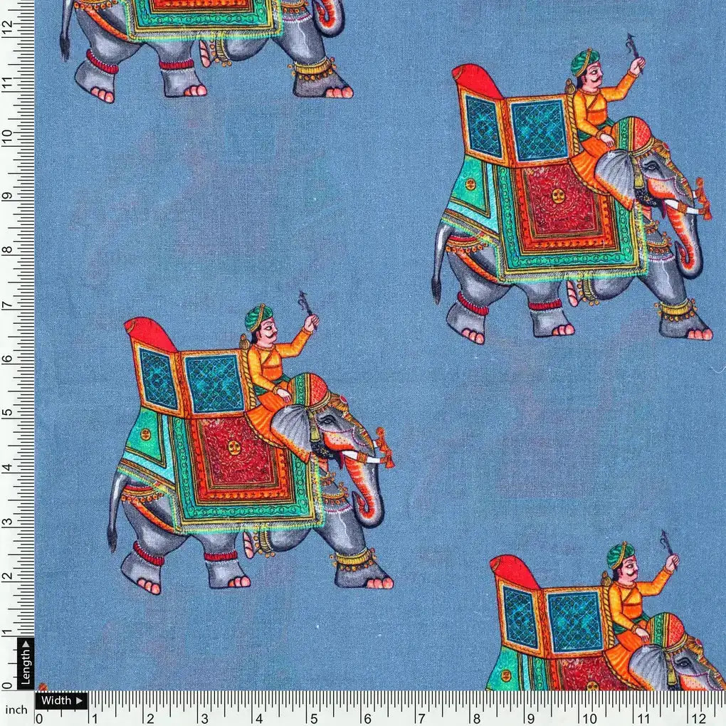 Traditional Elephant Motif Digital Printed Fabric – pco 0 ta01133 108 traditional elephant motif digital printed fabric 4