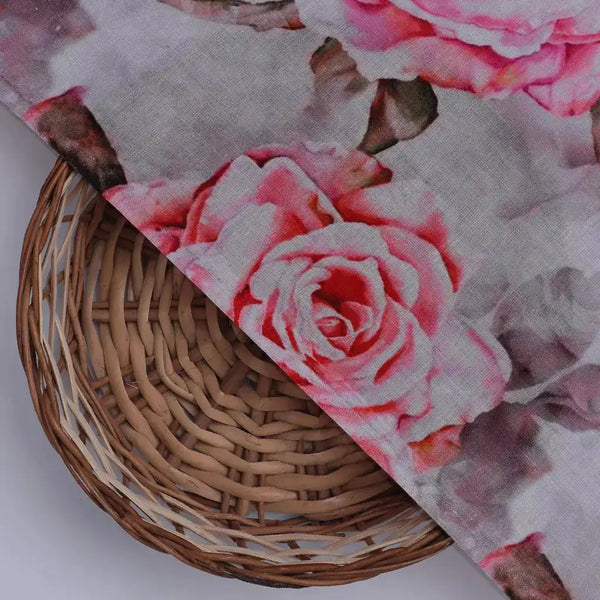 Rosegold Flower Digital Printed Fabric – pco 0 ta01141 108 rosegold flower digital printed fabric 2 - alternate view