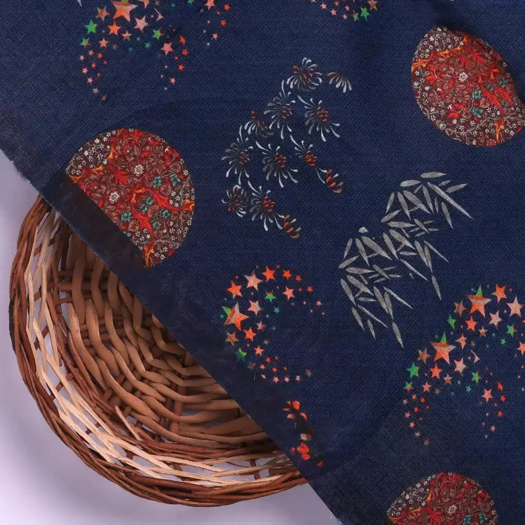 Beautiful Quirky Pattern over Blue Base Digital Printed Fabric – pco 0 ta01266 108 beautiful quirky pattern over blue base digital printed fabric 2