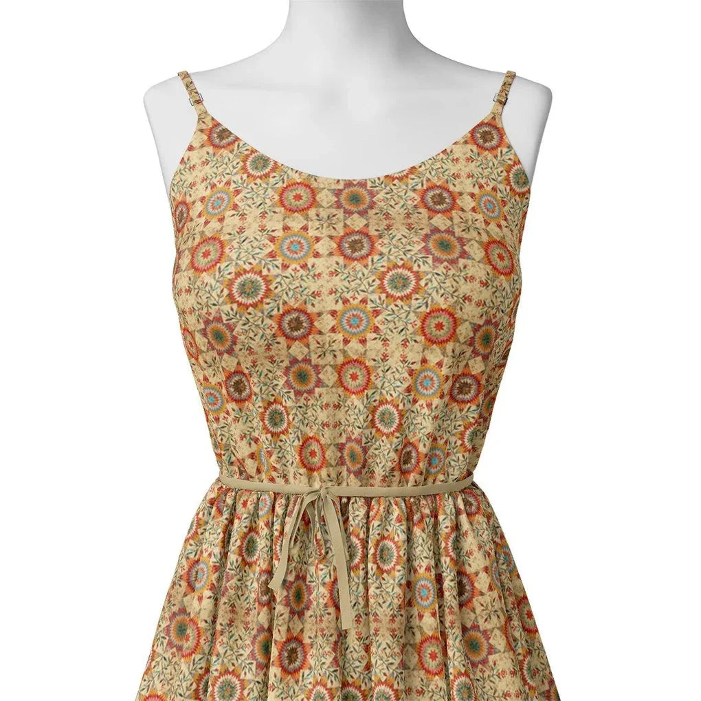 Vintage And Inspire Suzani With Leaves Digital Printed Fabric - Cotton - FAB VOGUE Studio®