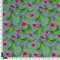Tropical Leaves Pink Hibiscus Flower Digital Printed Fabric - Cotton – pco 0 ta0216 108 tropical leaves pink hibiscus flower digital printed fabric cotton 4