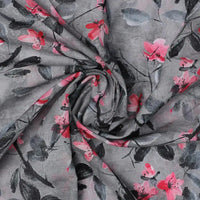 Rustic Looked Pink Flower Digital Printed Fabric - Pure Cotton – pco 0 ta05430 108 rustic looked pink flower digital printed fabric pure cotton 1