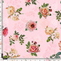 Pink And Peach Roses Allover Digital Printed Fabric - Pure Cotton – pco 0 ta05620p4 108 pink and peach roses allover digital printed fabric pure cotton 4
