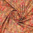 Decorative Leaves With Chiku Brown Digital Printed Fabric - Pure Cotton – pco 0 ta05682 108 decorative leaves with chiku brown digital printed fabric pure cotton 1