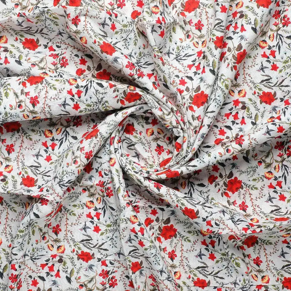 Jungle Wally Of Flower With Humming Bird Digital Printed Fabric - Cotton – pco 0 ta05760 108 jungle wally of flower with humming bird digital printed fabric cotton 1