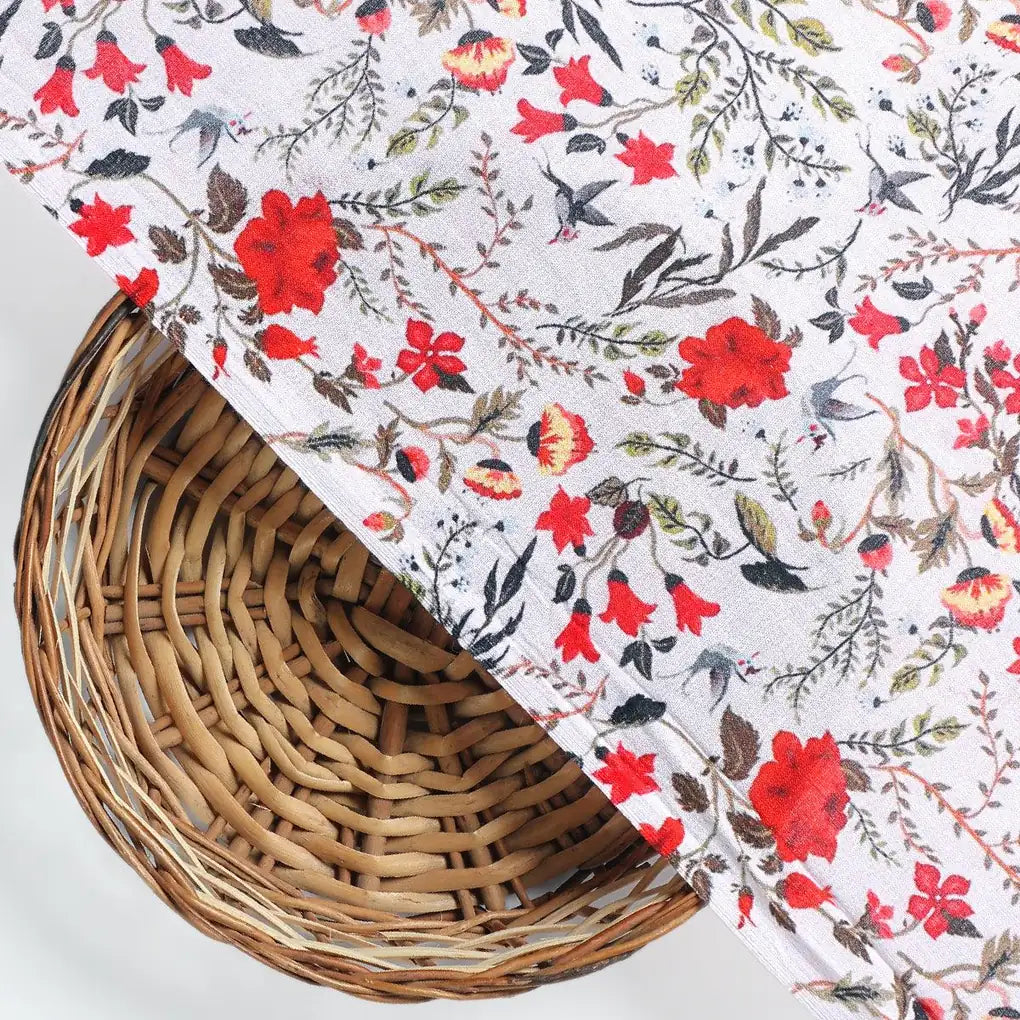 Jungle Wally Of Flower With Humming Bird Digital Printed Fabric - Cotton – pco 0 ta05760 108 jungle wally of flower with humming bird digital printed fabric cotton 2