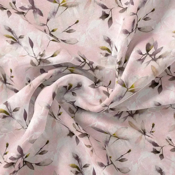 Pinkish Thin And Light Leaves Digital Printed Fabric - Pure Cotton – pco 0 ta05861p3 108 pinkish thin and light leaves digital printed fabric pure cotton 1