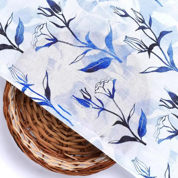 Attractive Blue Bud Water Paint Shadow Digital Printed Fabric - Cotton – pco 0 ta05926 108 attractive blue bud water paint shadow digital printed fabric cotton 2 - alternate view
