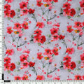 Red Violet Flower Green Buds Digital Printed Fabric - Pure Cotton – pco 0 ta06067 108 red violet flower green buds digital printed fabric pure cotton 4
