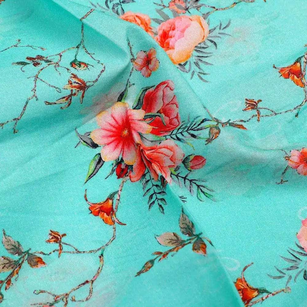 Flower Branch Allover Digital Printed Fabric - Pure Cotton – pco 0 ta06541p1 108 flower branch allover digital printed fabric pure cotton 3