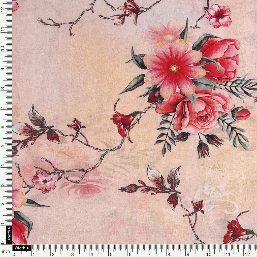 Multicolor Floral Digitally Printed Fabrics - Pure Cotton – pco 0 ta06541p3 108 multicolor floral digitally printed fabrics pure cotton 4