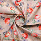 Blooming Orange Roses With Purple Floral Digital Printed Fabric - Pure Cotton – pco 0 ta06659p4 108 blooming orange roses with purple floral digital printed fabric pure cotton 1