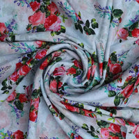 Red Rose Bunch Repeat Digital Printed Fabric - Pure Cotton – pco 0 ta06676 108 red rose bunch repeat digital printed fabric pure cotton 1