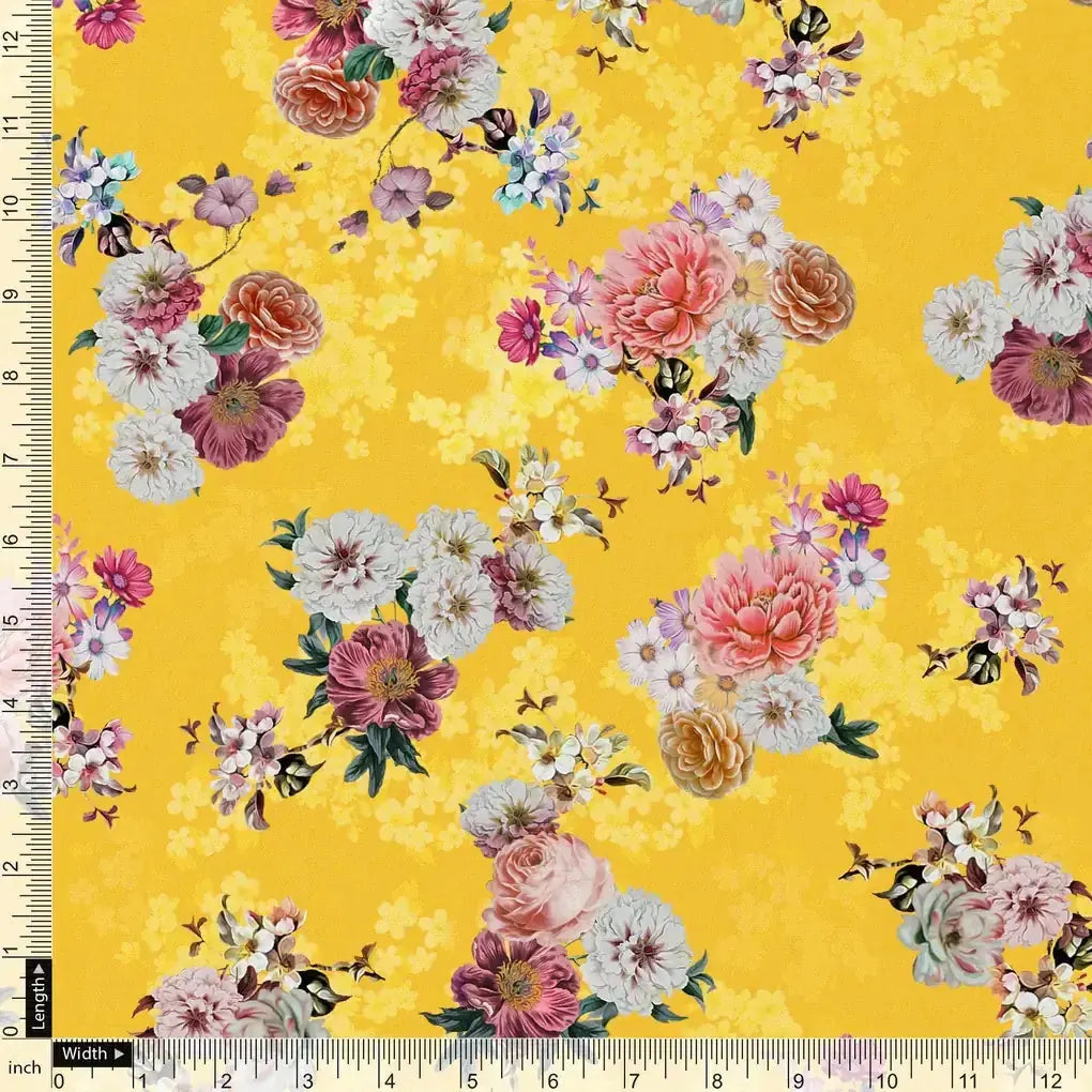 Beautiful Yellow Base Floral Bunch Digital Printed Fabric – pco 0 ta06677 108 beautiful yellow base floral bunch digital printed fabric 4