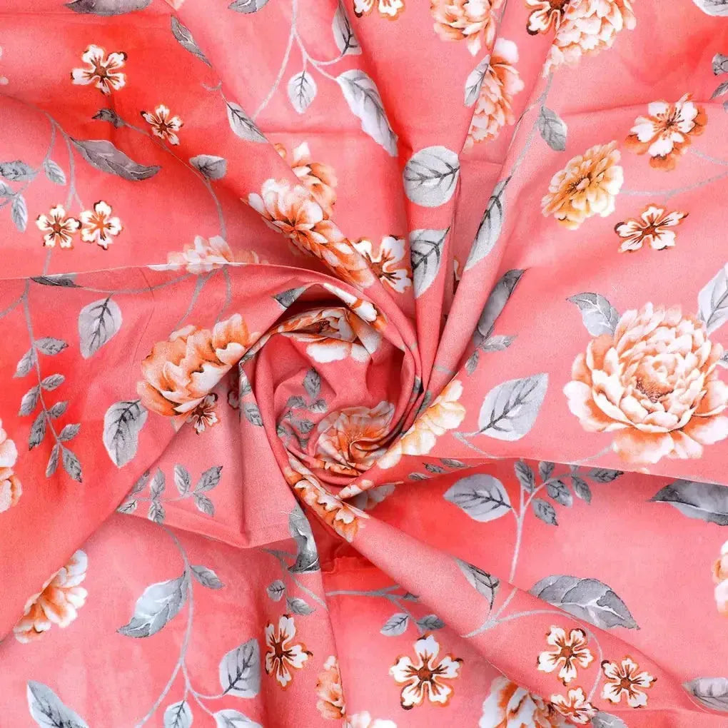 Beautiful Red Base Floral Vine Digital Printed Fabric – pco 0 ta06679 108 beautiful red base floral vine digital printed fabric 1