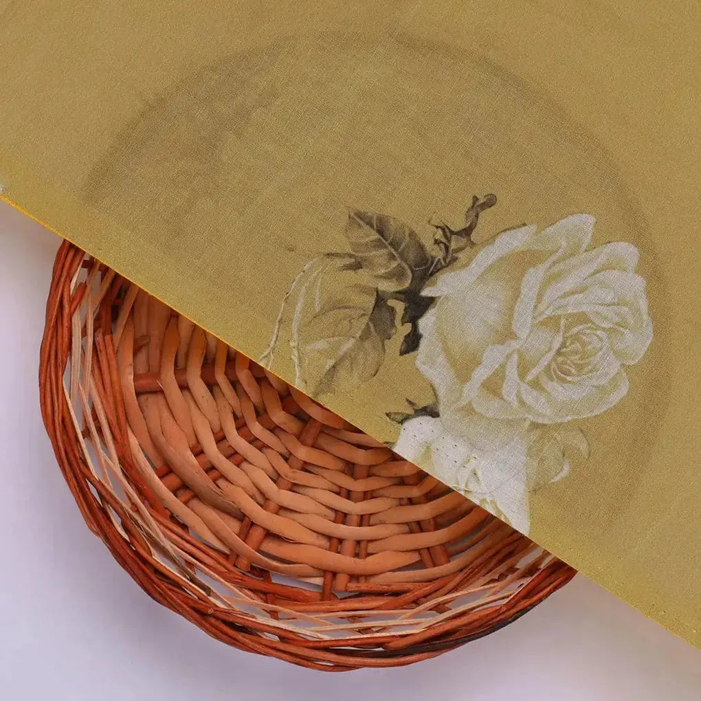 Lemon Yellow Flower Allover Digital Printed Fabric - Pure Cotton – pco 0 ta06831p8 108 lemon yellow flower allover digital printed fabric pure cotton 2