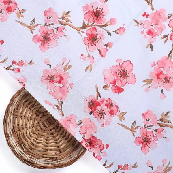 Beautiful Red Flowers over White Base Digital Printed Fabric – pco 0 ta06840p1 108 beautiful red flowers over white base digital printed fabric 2 - alternate view