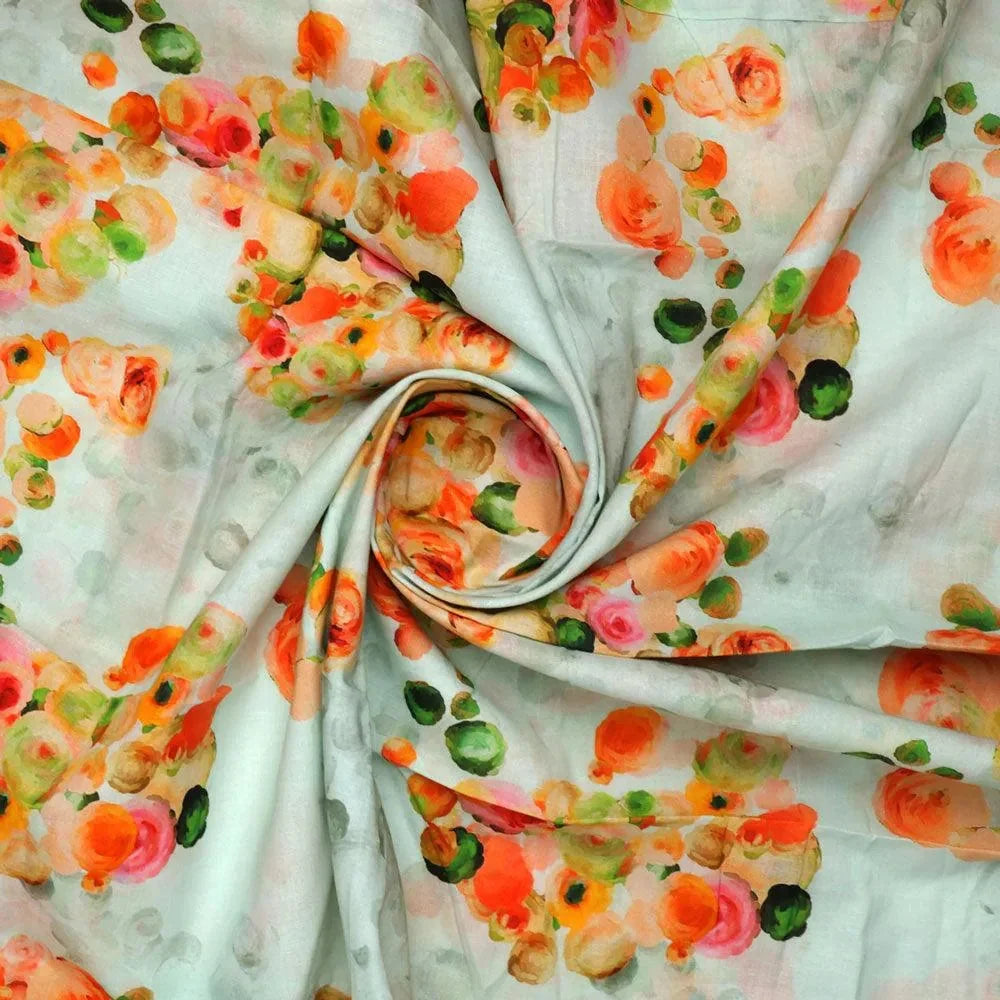 Green Watercolor Printed Pure Cotton Fabric Material – pco 0 ta07183p2 108 green watercolor printed pure cotton fabric material 1