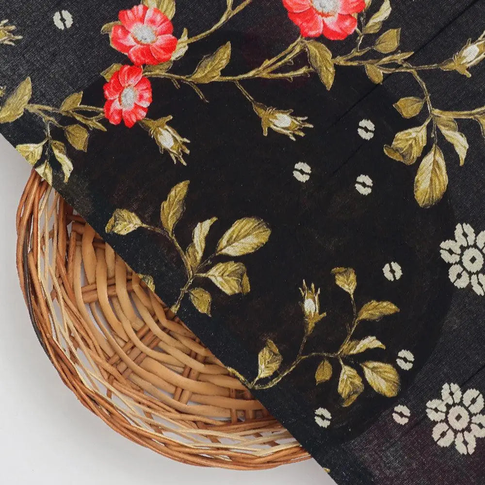 Beautiful Calico Flower With Branch Digital Printed Fabric - Cotton – pco 0 ta075015p 108 beautiful calico flower with branch digital printed fabric cotton 2