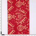 Tribal Prints On Carrot Red Digital Printed Fabric  - Pure Cotton – pco 0 ta07544 108 tribal prints on carrot red digital printed fabric pure cotton 4