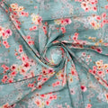 Periwinkle Floral Spring Flower Digital Printed Fabric - Pure Cotton – pco 0 ta07570p4 108 periwinkle floral spring flower digital printed fabric pure cotton 1