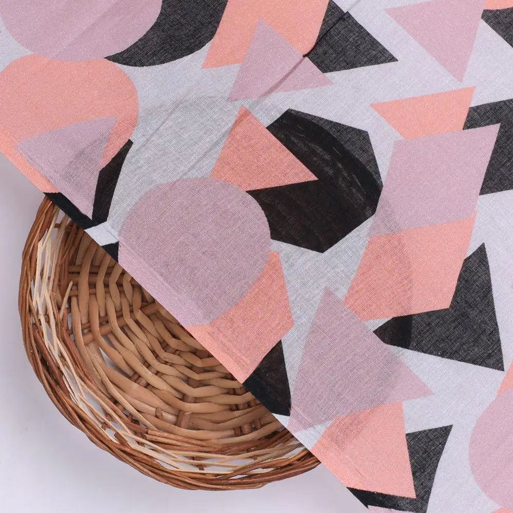 Colourful Geometric Shape Digital Printed Fabric - Pure Cotton – pco 0 ta07611a 108 colourful geometric shape digital printed fabric pure cotton 2