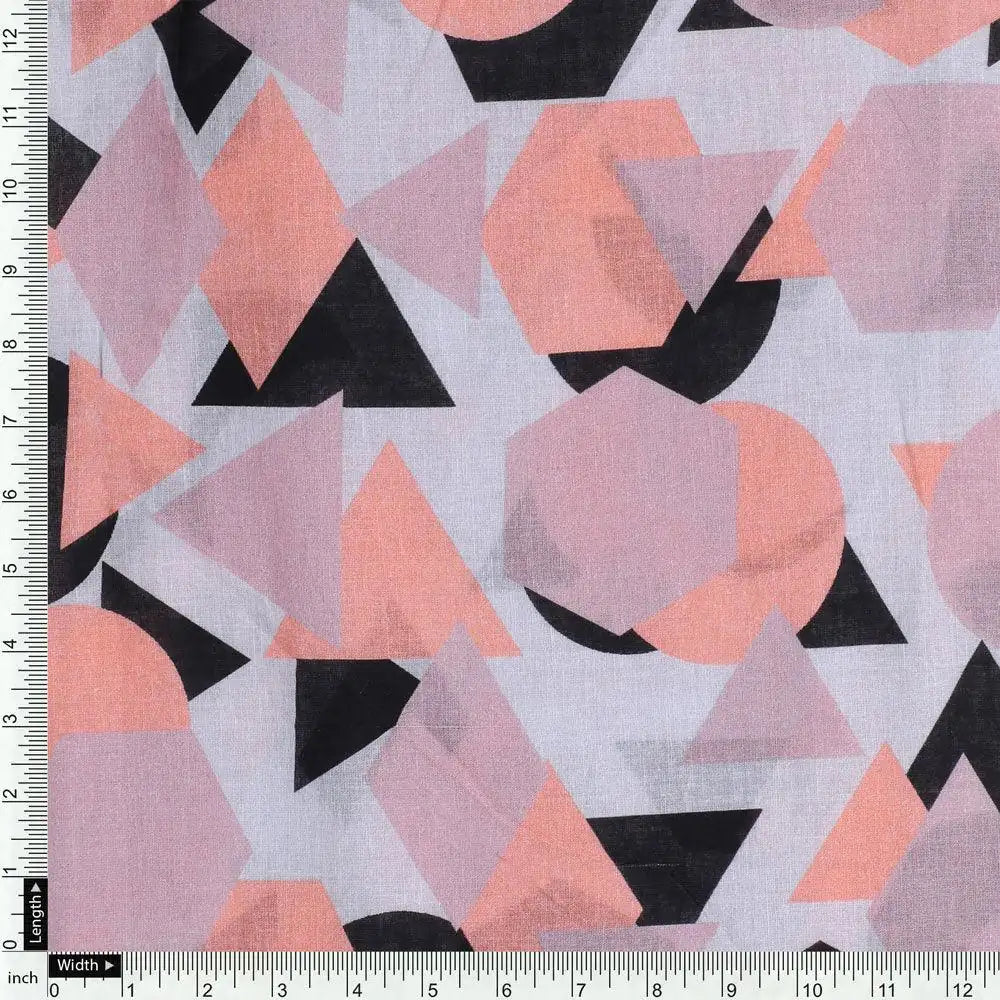 Colourful Geometric Shape Digital Printed Fabric - Pure Cotton – pco 0 ta07611a 108 colourful geometric shape digital printed fabric pure cotton 4