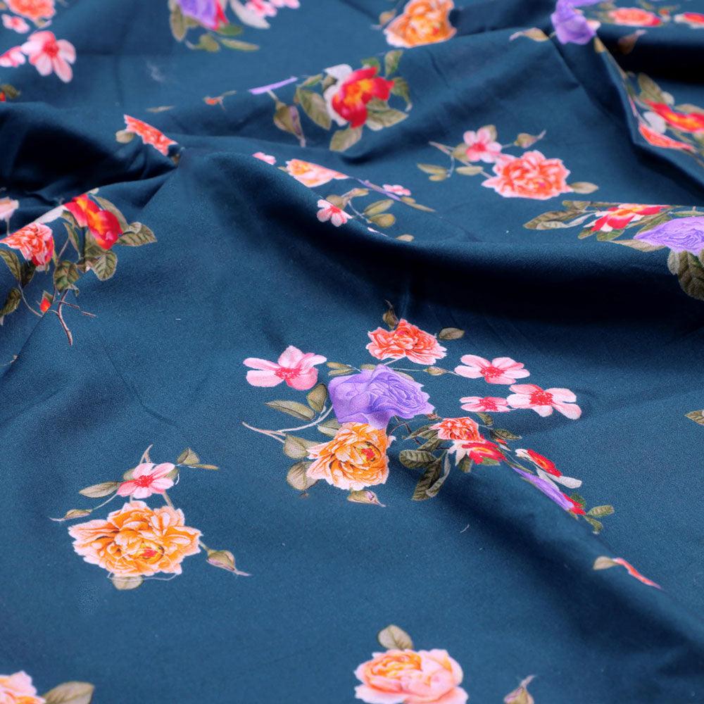 Colourful Flower Bunch Digital Printed Fabric - Pure Cotton – pco 0 ta07614 108 colourful flower bunch digital printed fabric pure cotton 3