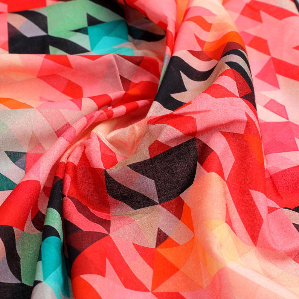 Attractive Multicolor Abstract Pattern Digital Printed Fabric - Pure Cotton – pco 0 ta07709a 108 attractive multicolor abstract pattern digital printed fabric pure cotton 3