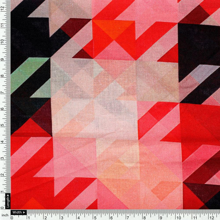 Attractive Multicolor Abstract Pattern Digital Printed Fabric - Pure Cotton - FAB VOGUE Studio®