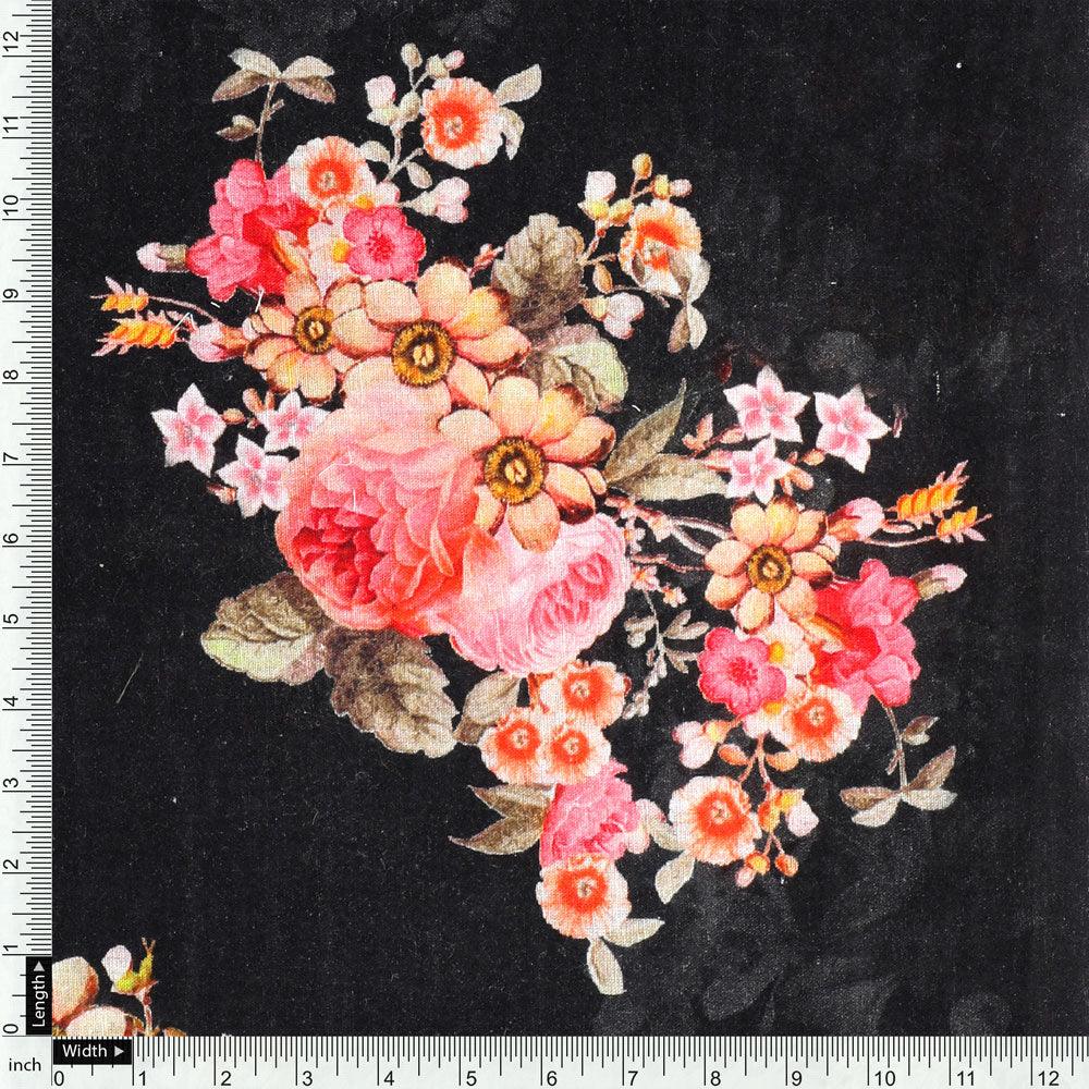 Unique Seamless Multitype Flower Digital Printed Fabric - Pure Cotton - FAB VOGUE Studio®