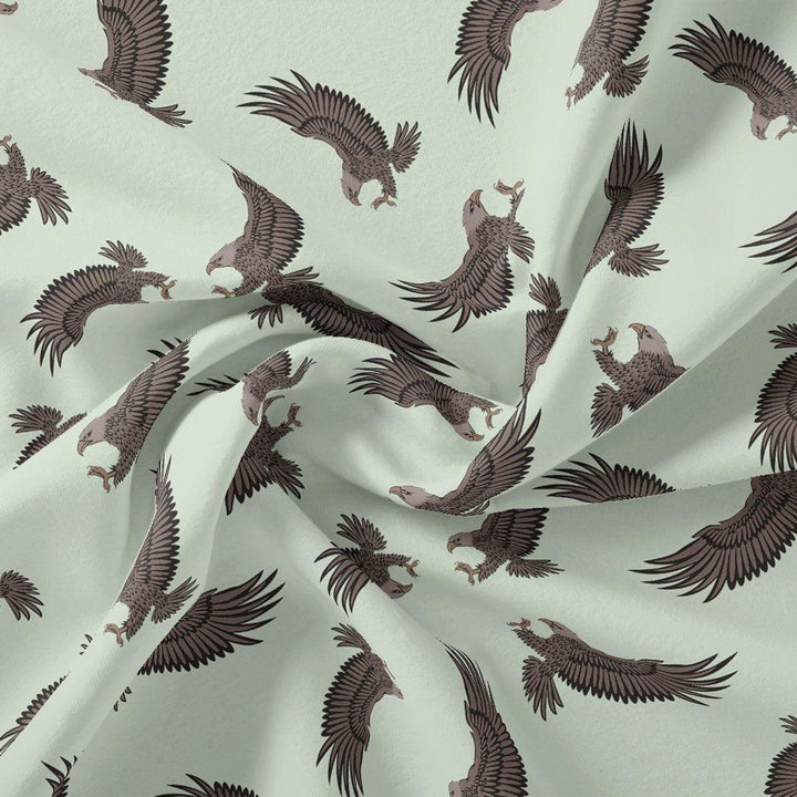 Seamless Eagle Bird Pattern Digital Printed Fabric - Cotton - FAB VOGUE Studio®
