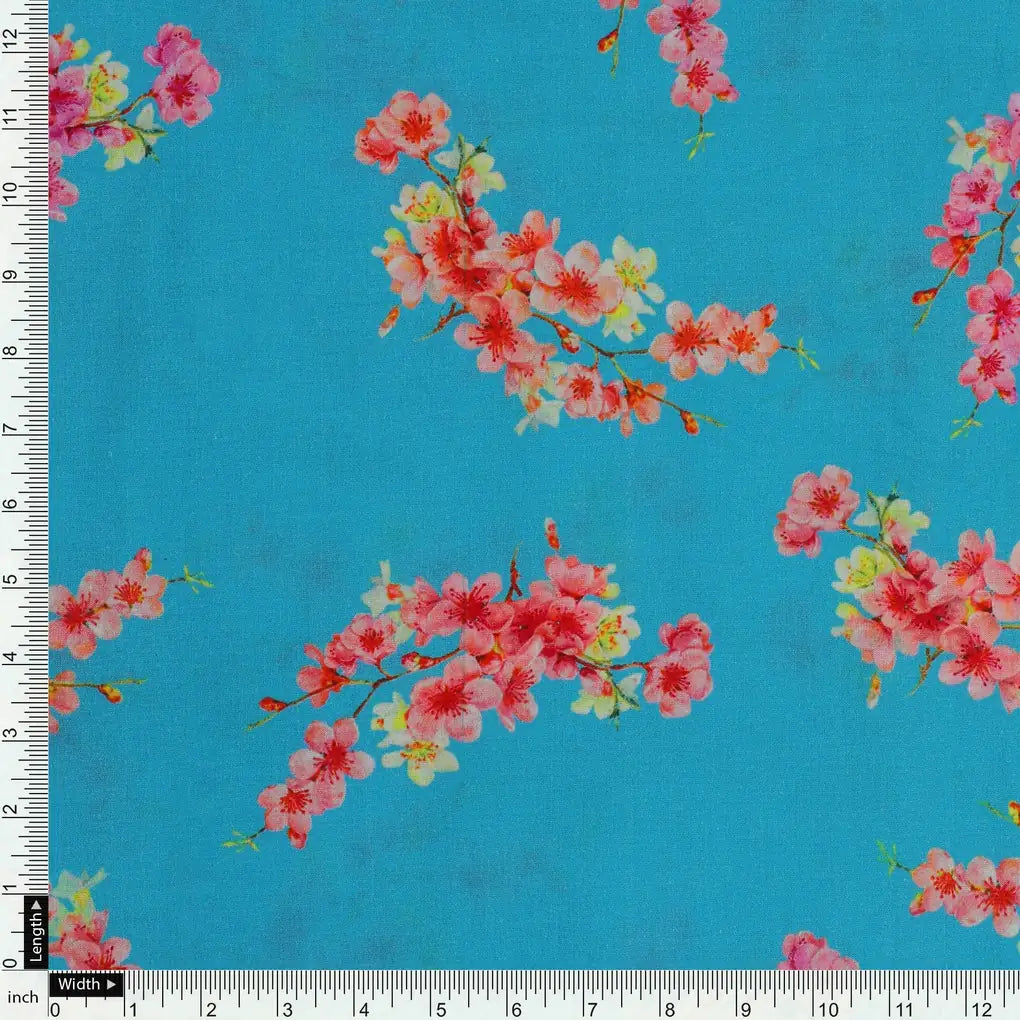 Ditsy Leaf Love Digital Printed Fabric - Pure Cotton – pco 0 ta08283 108 ditsy leaf love digital printed fabric pure cotton 4