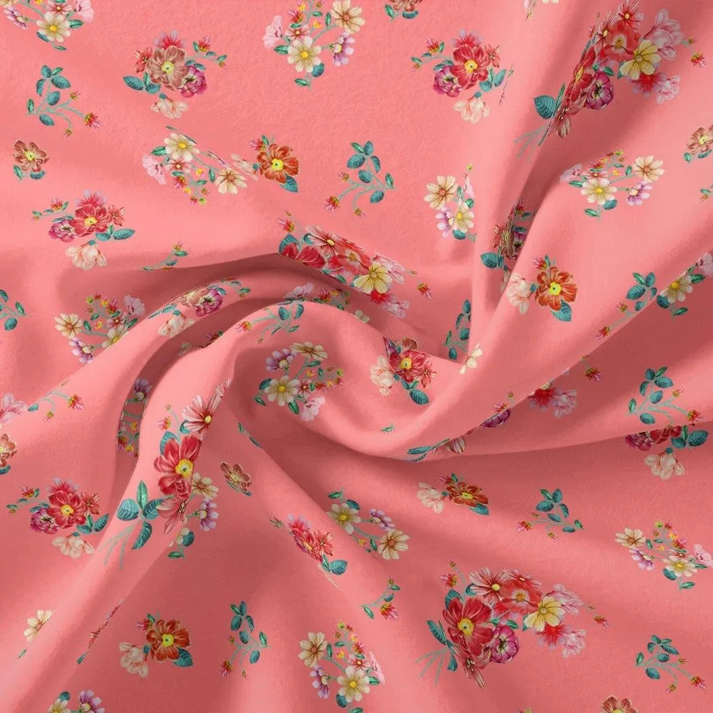 Calico Colorful Flower Digital Printed Fabric - Pure Cotton – pco 0 ta08284 108 calico colorful flower digital printed fabric pure cotton 3