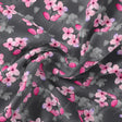 Pink Orchid Flower With Grey Background Digital Printed Fabric - Cotton – pco 0 ta08291p 108 pink orchid flower with grey background digital printed fabric cotton 1