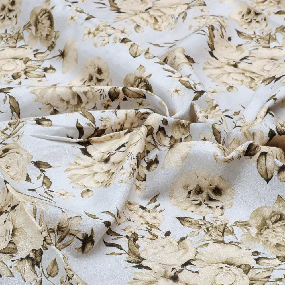Floral Bright Golden Floral Digital Printed Fabric - Pure Cotton – pco 0 ta08305 108 floral bright golden floral digital printed fabric pure cotton 3