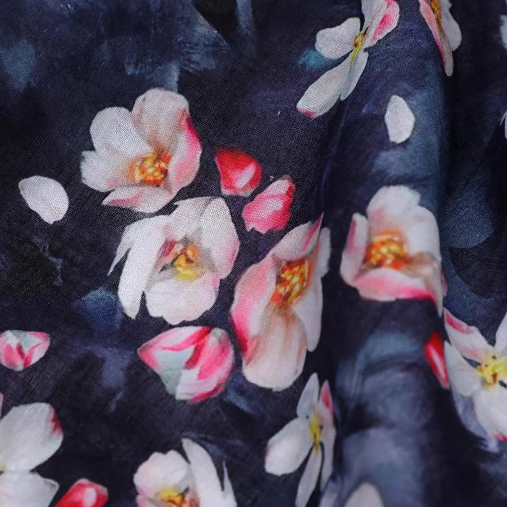 Ditsy Pink Water Paint Florish Flower Digital Printed Fabric - Pure Cotton – pco 0 ta08308 108 ditsy pink water paint florish flower digital printed fabric pure cotton 3