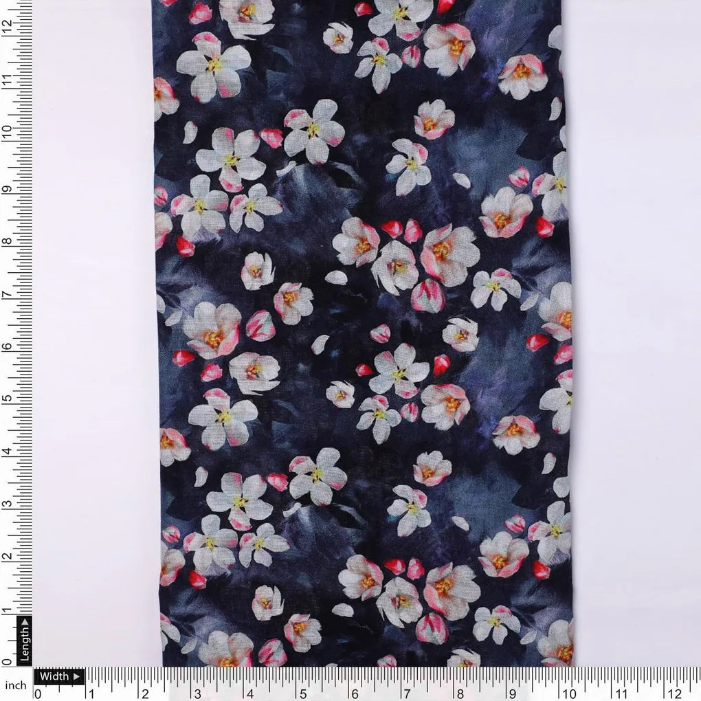 Ditsy Pink Water Paint Florish Flower Digital Printed Fabric - Pure Cotton – pco 0 ta08308 108 ditsy pink water paint florish flower digital printed fabric pure cotton 4