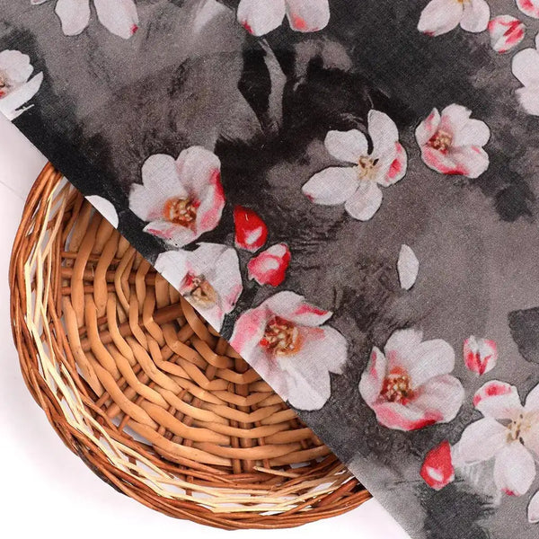 Black Watercolor Pure Cotton Printed Fabric Material – pco 0 ta08308p3 108 black watercolor pure cotton printed fabric material 2 - alternate view