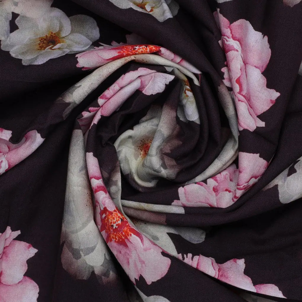 Attractive Pink Roses With Grey Digital Printed Fabric - Cotton – pco 0 ta08328p2 108 attractive pink roses with grey digital printed fabric cotton 1