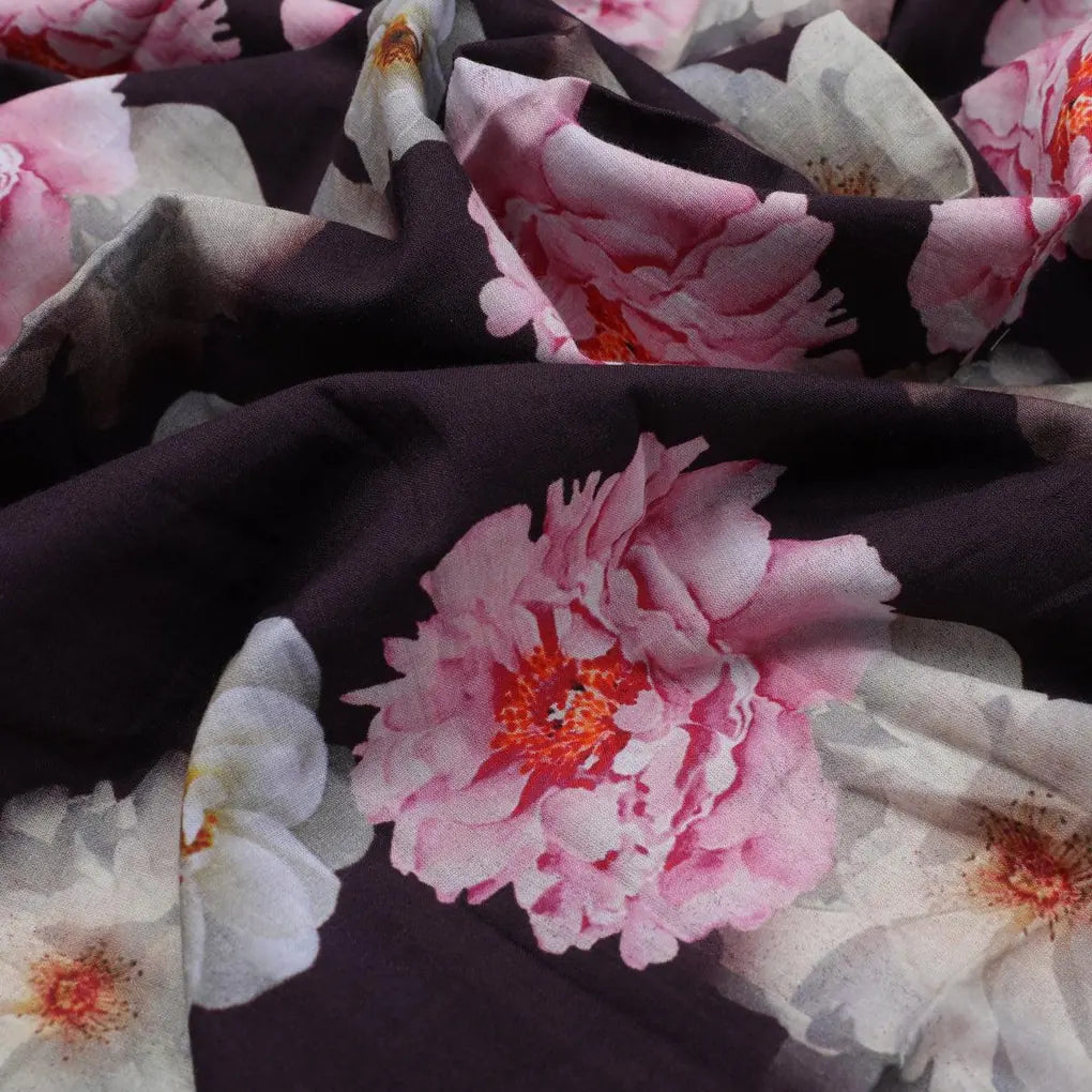 Attractive Pink Roses With Grey Digital Printed Fabric - Cotton – pco 0 ta08328p2 108 attractive pink roses with grey digital printed fabric cotton 3
