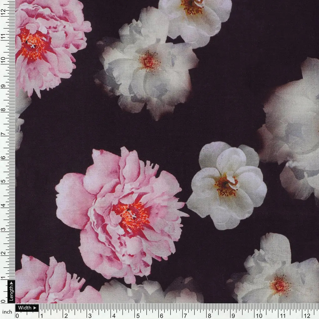 Attractive Pink Roses With Grey Digital Printed Fabric - Cotton – pco 0 ta08328p2 108 attractive pink roses with grey digital printed fabric cotton 4