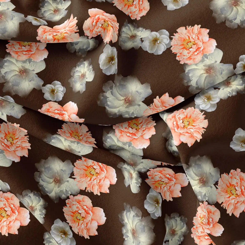Blooming Orange Roses With Grey Digital Printed Fabric - Cotton – pco 0 ta08328p4 108 blooming orange roses with grey digital printed fabric cotton 4