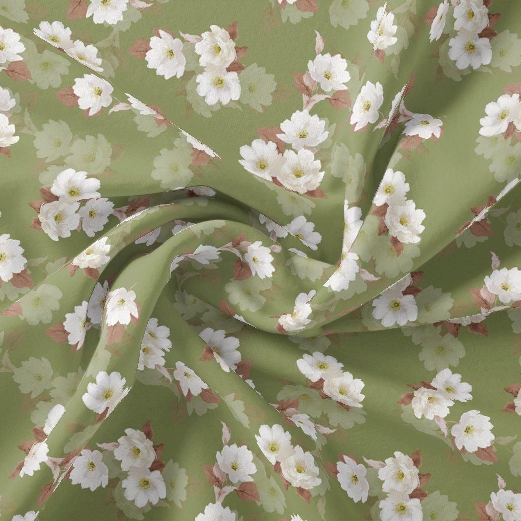 Lovely White Rose Digital Printed Fabric - Pure Cotton – pco 0 ta08334p4 108 lovely white rose digital printed fabric pure cotton 1