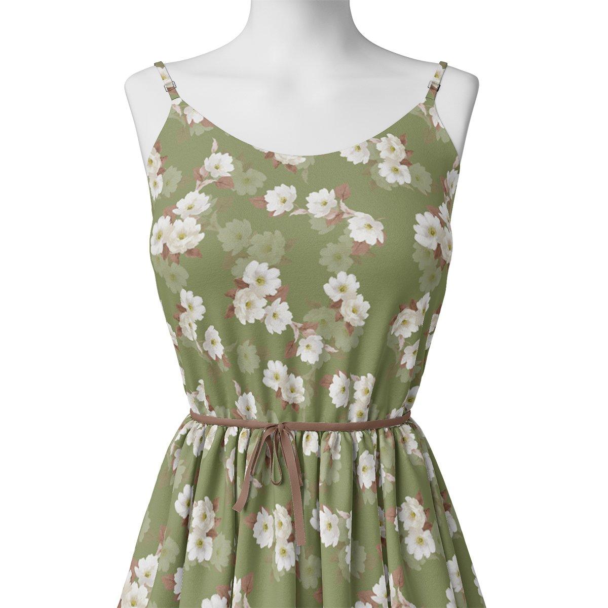 Lovely White Rose Digital Printed Fabric - Pure Cotton – pco 0 ta08334p4 108 lovely white rose digital printed fabric pure cotton 2