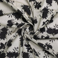 Black Floral Flower Digital Printed Fabric - Pure Cotton – pco 0 ta08505 108 black floral flower digital printed fabric pure cotton 1